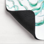 航海のなターコイズのくらげかビーチのマウスパッド マウスパッド (コーナー)