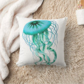 航海のなターコイズのくらげかビーチの装飾用クッション クッション (ブランケット)