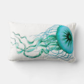 航海のなターコイズのくらげかビーチのLumbarの枕 ランバークッション (裏面)