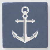 航海のなテーマのいかり ストーンコースター (正面)