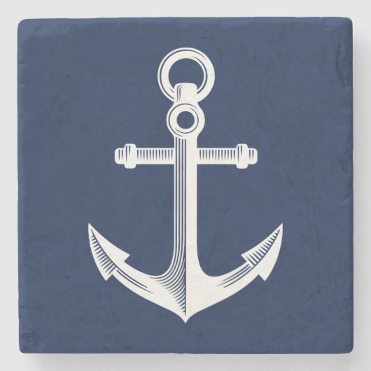 航海のなテーマのいかり ストーンコースター (正面)