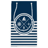 航海のなテーマのデザイン スモールペーパーバッグ (正面)