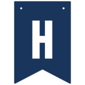 航海のなテーマのハッピーバースデーの旗の女の子 バンティングフラッグ (第2の旗)