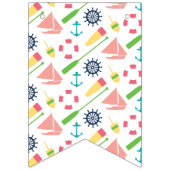 航海のなテーマのハッピーバースデーの旗の女の子 バンティングフラッグ (第1の旗)