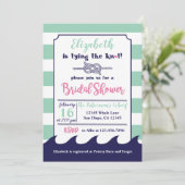 航海のなテーマのブライダルシャワーの招待状 招待状 (スタンド正面)