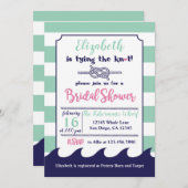 航海のなテーマのブライダルシャワーの招待状 招待状 (正面/裏面)