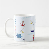 航海のなテーマのマグ コーヒーマグカップ (左)