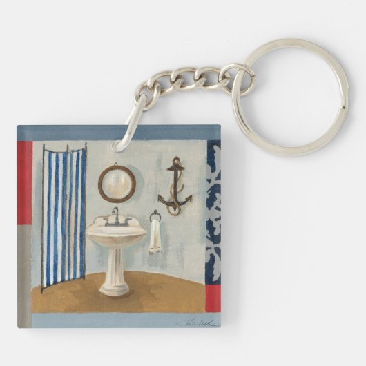 航海のなテーマの浴室 キーホルダー (裏面)