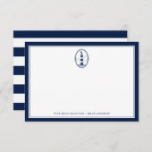 航海のなテーマの灯台オフィスNoteCard ノートカード (正面/裏面)