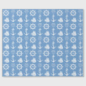航海のなテーマの第70誕生会 ラッピングペーパー (フラット)