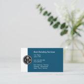 航海のなテーマの船遊び 名刺 (スタンド正面)