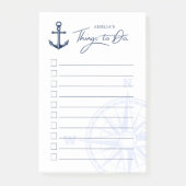 |航海のなテーマの|の名前をカスタムするの課業表を固定して下さい ポストイット (正面)