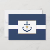 航海のなテーマRSVPカード-結婚式の応答カード 出欠カード (裏面)