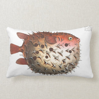 航海のなデザインのパッファーの魚のLumbarの装飾用クッション ランバークッション