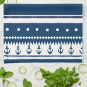 航海のなデザイン キッチンタオル (折り畳み)