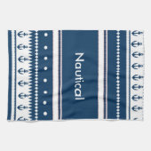 航海のなデザイン キッチンタオル (横)