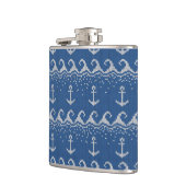 航海のなニットパターン フラスク (左)