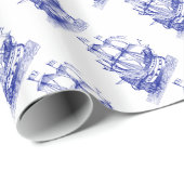 航海のなパターン包装紙 ラッピングペーパー (ロールコーナー)