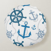 航海のなパターン ラウンドクッション (裏面)