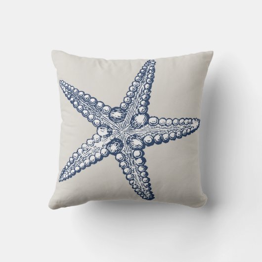 航海のなヒトデの装飾用クッション クッション (裏面)