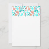 航海のなビーチのハート-海の宝物結婚 招待状 (裏面)