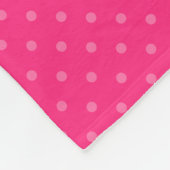 航海のなピンクの白く真新しいシェブロンのいかりパターン フリースブランケット (角)