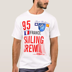 航海のなフランスの航行の乗組員 Tシャツ