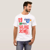 航海のなブラジルの航行の乗組員 Tシャツ (正面フル)