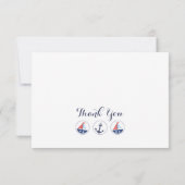 航海のなベビーシャワーのサンキューカード サンキューカード (裏面)