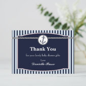 航海のなベビーシャワーのサンキューカード サンキューカード (スタンド正面)