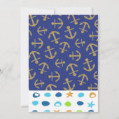 航海のなベビーシャワーの招待状 招待状 (裏面)