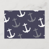 航海のなベビーシャワーの男の子Ahoy男の子のおむつ エンクロージャーカード (裏面)