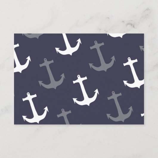 航海のなベビーシャワーの男の子Ahoy男の子のおむつ エンクロージャーカード (裏面)