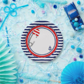 航海のなベビーシャワーの紙皿 ペーパープレート (パーティー)