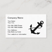 航海のなボートのいかり 名刺 (裏面)