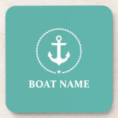 航海のなボートの名前のいかりロープ コースター (正面)