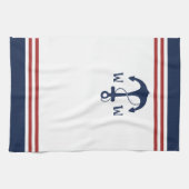 航海のなモノグラム キッチンタオル (横)