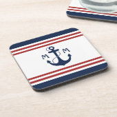 航海のなモノグラム コースター (左側)