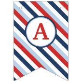 航海のなヨットのいかりのカニの誕生日 バンティングフラッグ (第3の旗)