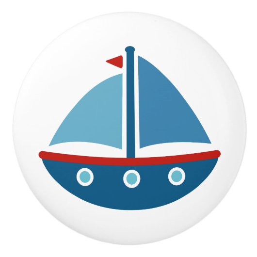 航海のなヨットのドアおよび引出しの引きのノブ セラミックノブ (正面)