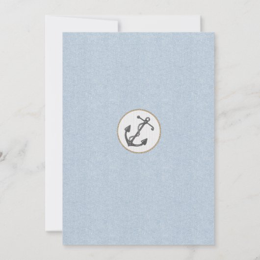 航海のなヨットのパーティの招待状 招待状 (裏面)