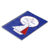 航海のなヨットのベビーシャワーの来客名簿/ ノートブック (左側)