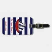 航海のなヨットの荷物のラベル ラゲッジタグ (正面横)