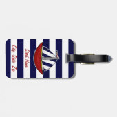 航海のなヨットの荷物のラベル ラゲッジタグ (裏面横)