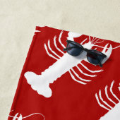 航海のなロブスターパターン ビーチタオル (インサイチュ)