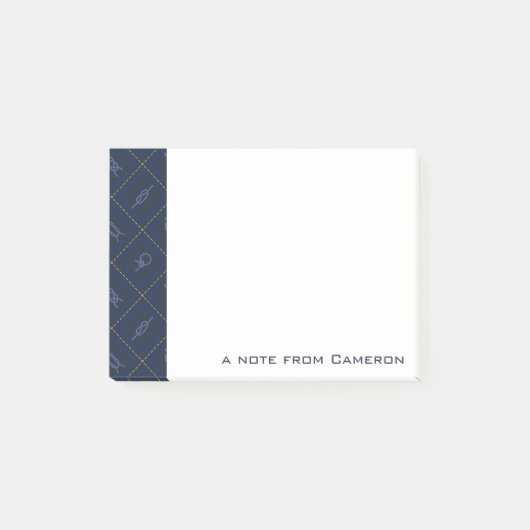 航海のなロープの結合型|はあなたの名前を加えます ポストイット (正面)