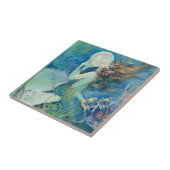 航海のなヴィンテージの人魚wの真珠の航海のな海 タイル (側面)