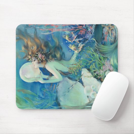 航海のなヴィンテージの人魚wの真珠の航海のな海 マウスパッド (マウス)