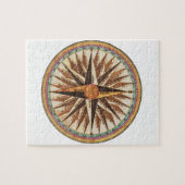 航海のなヴィンテージの船のコンパスの操縦士の航行 ジグソーパズル (横)