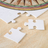 航海のなヴィンテージの船のコンパスの操縦士の航行 ジグソーパズル (側面)